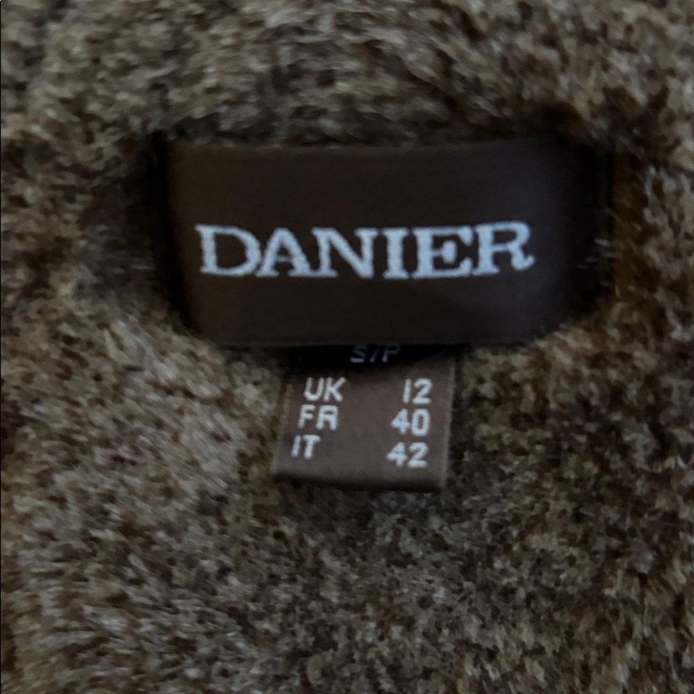 Danier Brown Shearling Coat - Picture 2 of 14